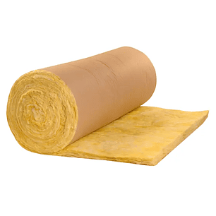 Aislante Lana de Vidrio C/Barrera de Vapor 50mm 1.2x12mts (14.4mts²) FSIMP