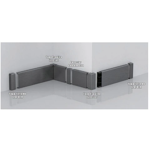 Tapa Esquina Interior Guardpolvo Aluminio