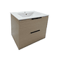 Vanitorio + Mueble Colgante Rustic OAK Sin Griferia 61x46x52cm K2068 - Miniatura 1