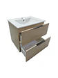 Vanitorio + Mueble Colgante Rustic OAK Sin Griferia 61x46x52cm K2068 - Miniatura 2