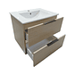 Vanitorio + Mueble Colgante Rustic OAK Sin Griferia 61x46x52cm K2068 - Miniatura 2