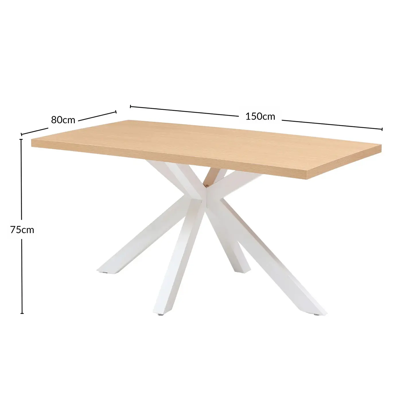 Mesa Comedor con 4 Sillas Blancas JC-15875-B (3C) 6