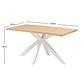 Mesa Comedor con 4 Sillas Blancas JC-15875-B (3C) - Miniatura 6