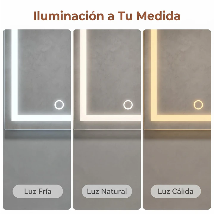 Espejo Led 50X70 Rectagunlar Mod 01 FSIMP 4