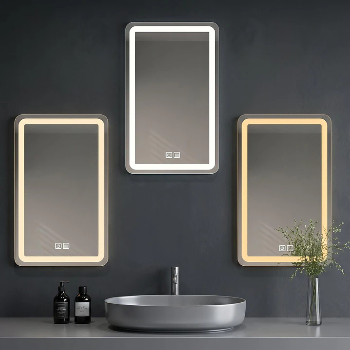 Espejo Luz Led 50X70 Rect C/Antiempañante Mod 02 FSIMP 2