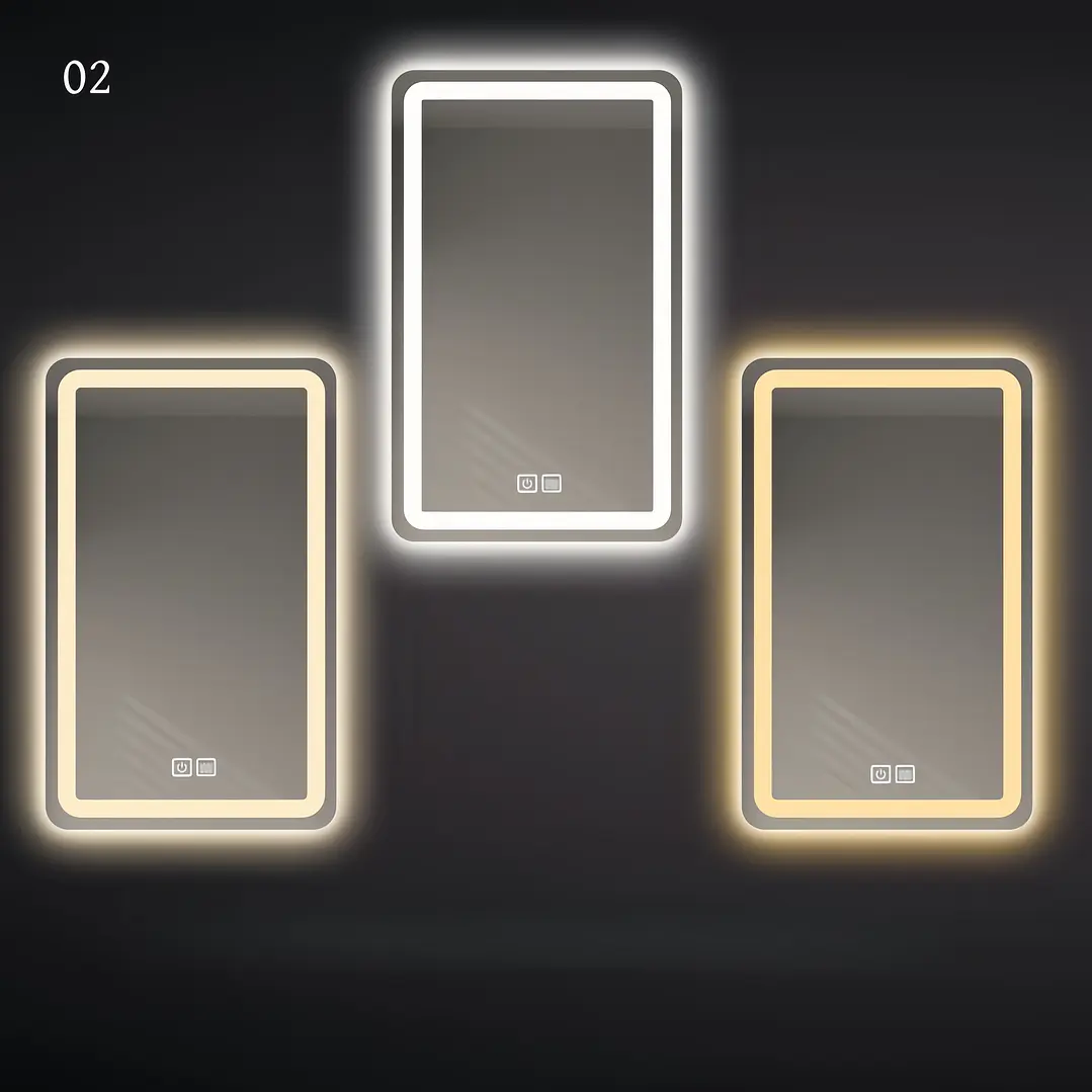 Espejo Luz Led 50X70 Rect C/Antiempañante Mod 02 FSIMP 4