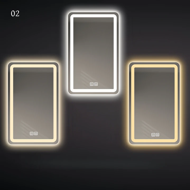 Espejo Luz Led 50X70 Rect C/Antiempañante Mod 02 FSIMP 4