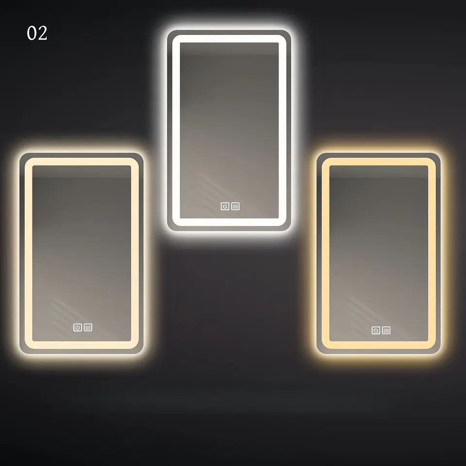Espejo Luz Led 50X70 Rect C/Antiempañante Mod 02 FSIMP 4