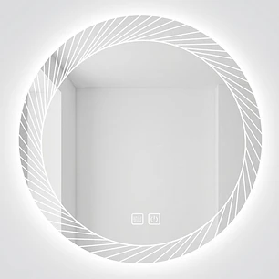 Espejo Luz Led 58X58 Redondo C/Aantiempañante Mod 05 FSIMP