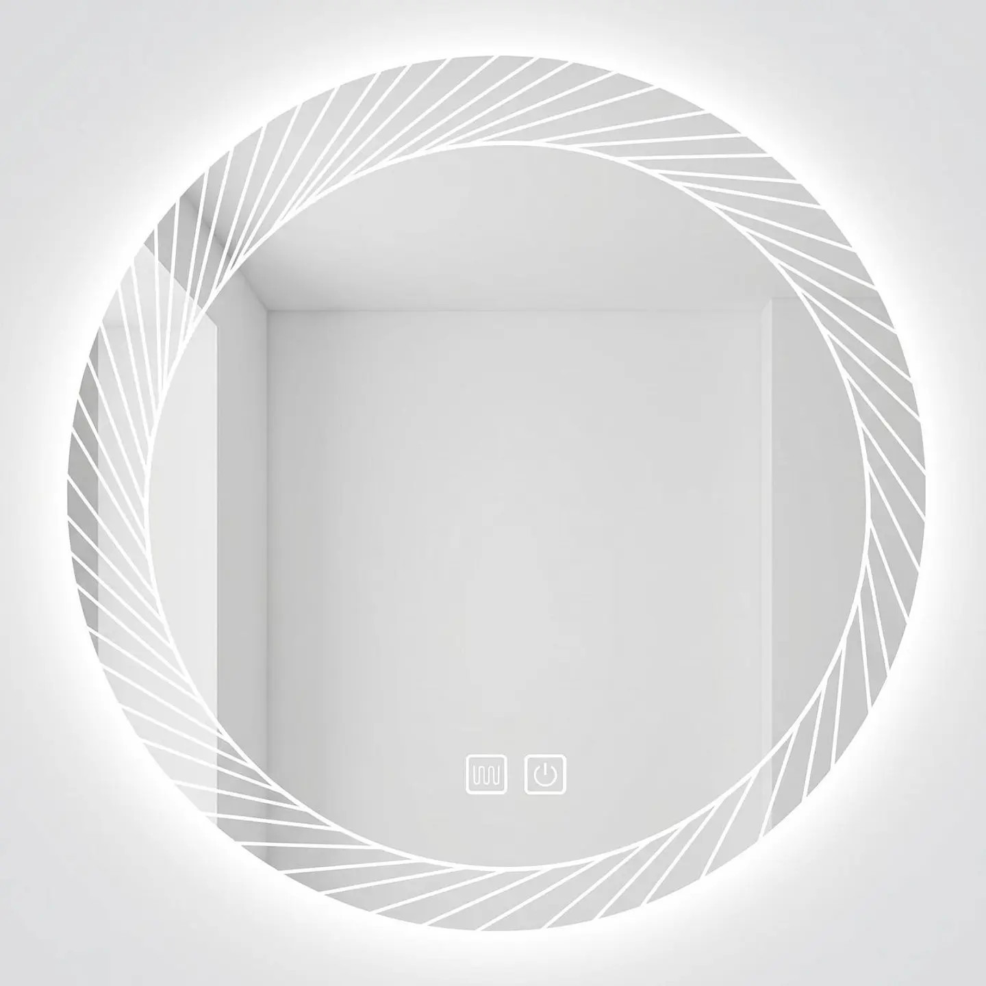 Espejo Luz Led 58X58 Redondo C/Aantiempañante Mod 05 FSIMP 1