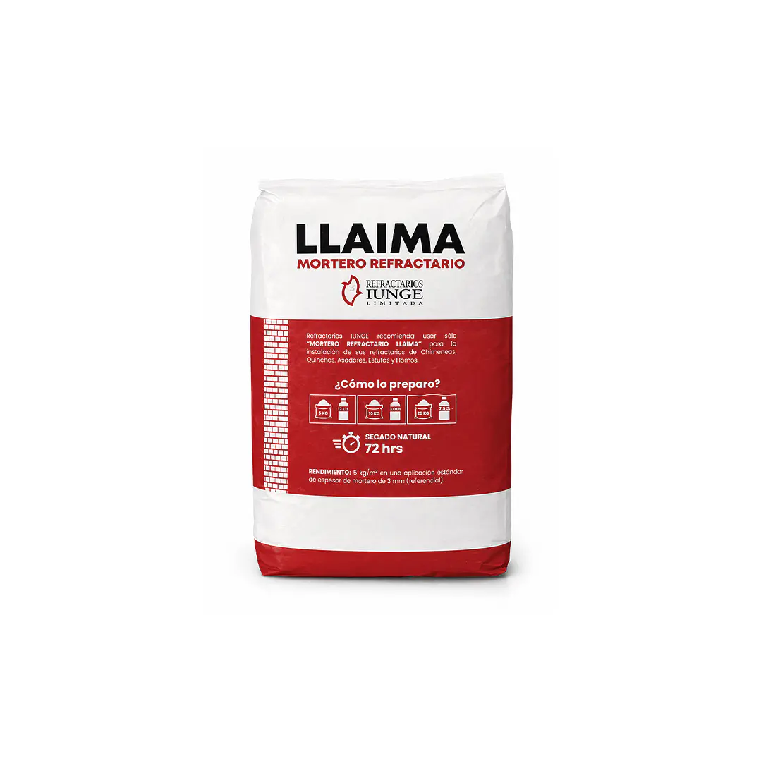Mortero Llaima P/Refractario Bolsa 10KG 1