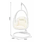 Mecedora Colgante Tipo Huevo Blanca 660X900X1150MM FSIMP - Miniatura 2