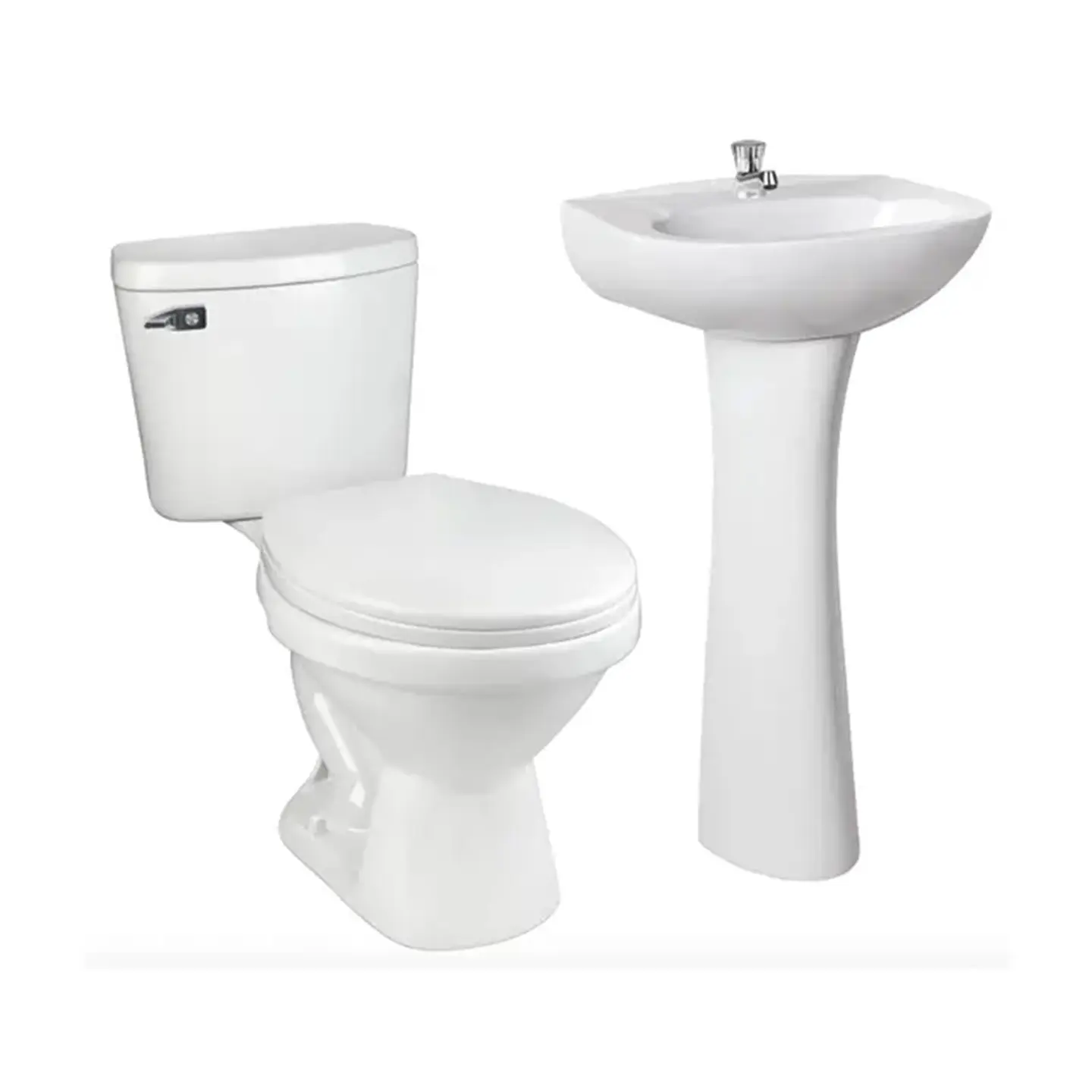 Sala de Baño Blanca con Descarga 30cm 1