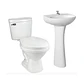 Sala de Baño Blanca con Descarga 30cm - Miniatura 1