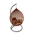 Mecedora Colgante Ovalada Tipo Canasto Cafe 660X1030X1950MM FSIMP