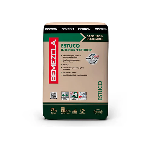 Bekron Bemezcla Estuco Interior/Exterior 25KG