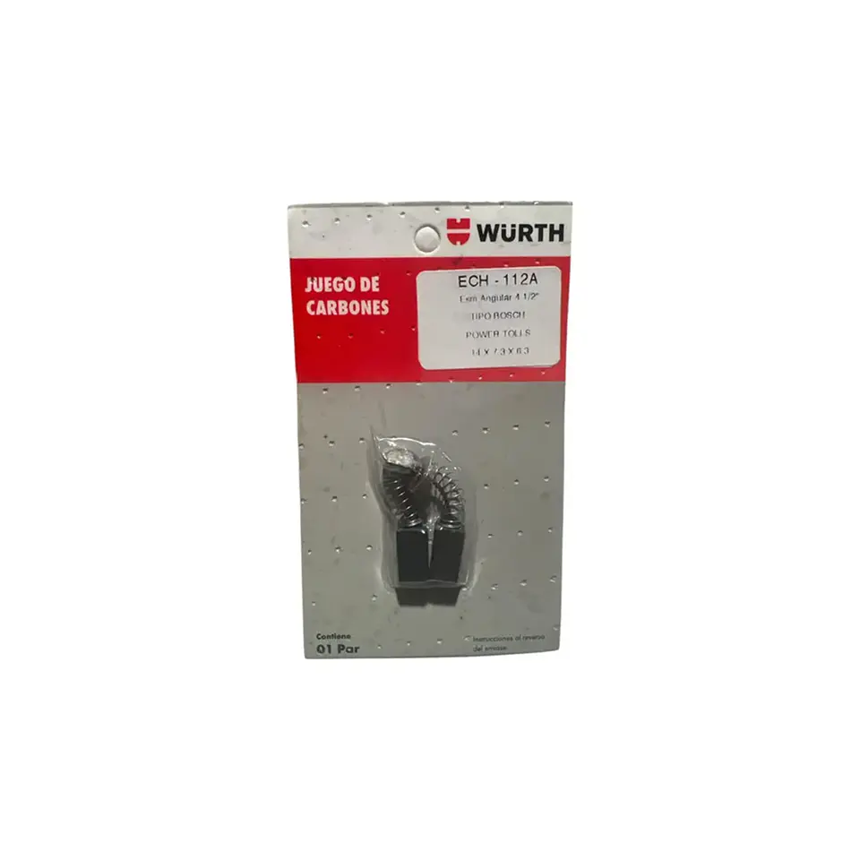 Juego De Carbones Esmeril Angular Tipo Bosch ECH-112A Wurth 1