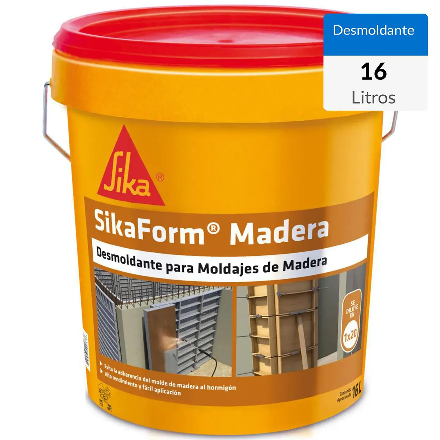 Sikaform Desmoldante Madera Tineta 16 LTS 1