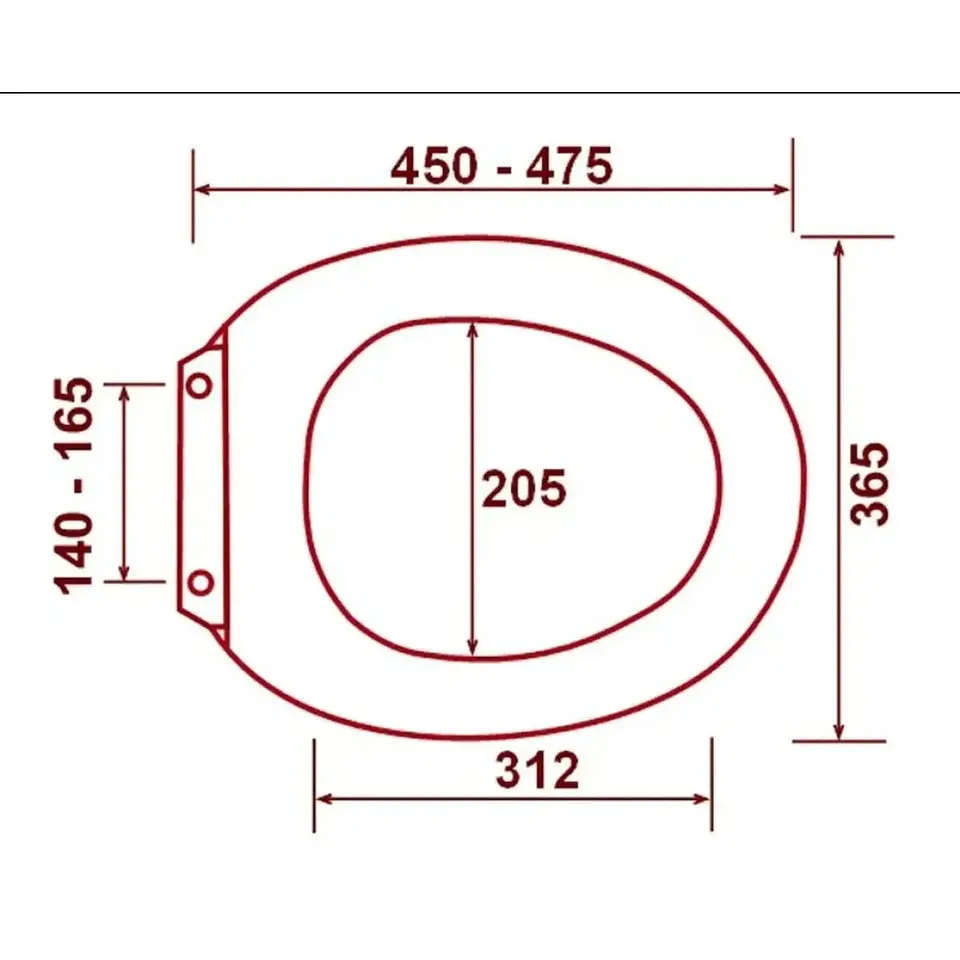 Tapa Asiento Para Inodoro Blanco Moderm TAUMM 3