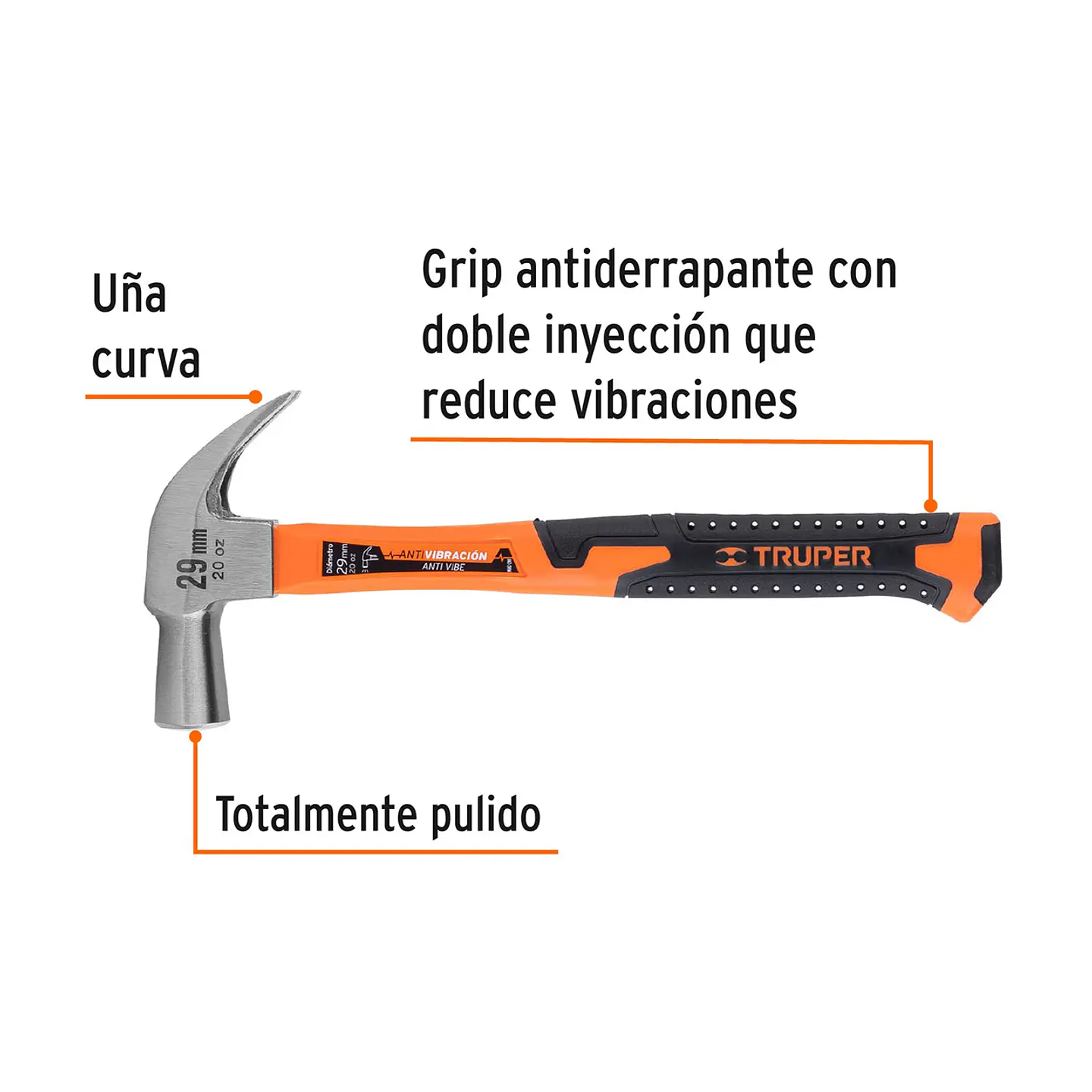 Martillo Carpintero 20OZ MAC-29F Truper 2