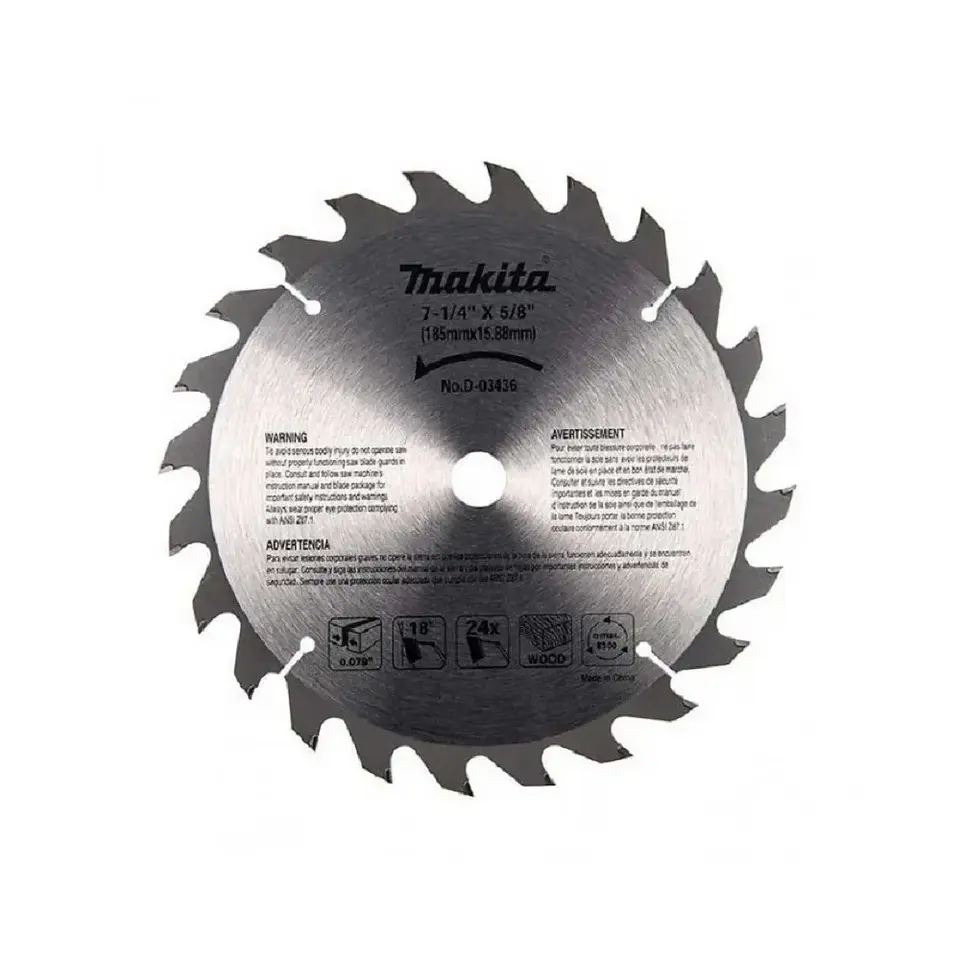 Disco Sierra Madera 7 1/4 24 Dientes D-03436 Makita 1