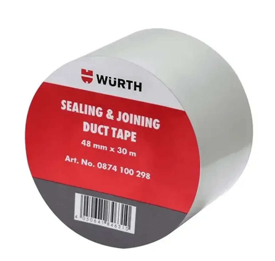 Cinta Ducto Tela Gris 48MMX30MTS Wurth 1