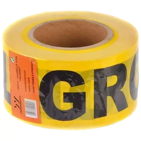 Cinta Peligro Amarilla Negra 75MMX305MT Ferrawyy