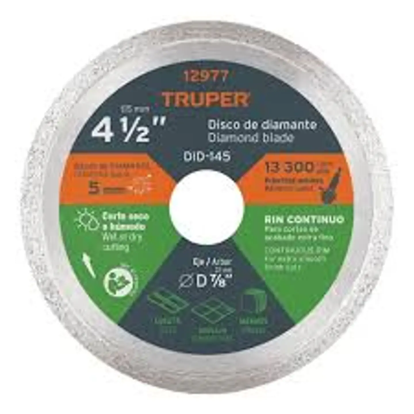 Disco Diamantado Continuo 4 1/2 DDT-1549C Truper 1