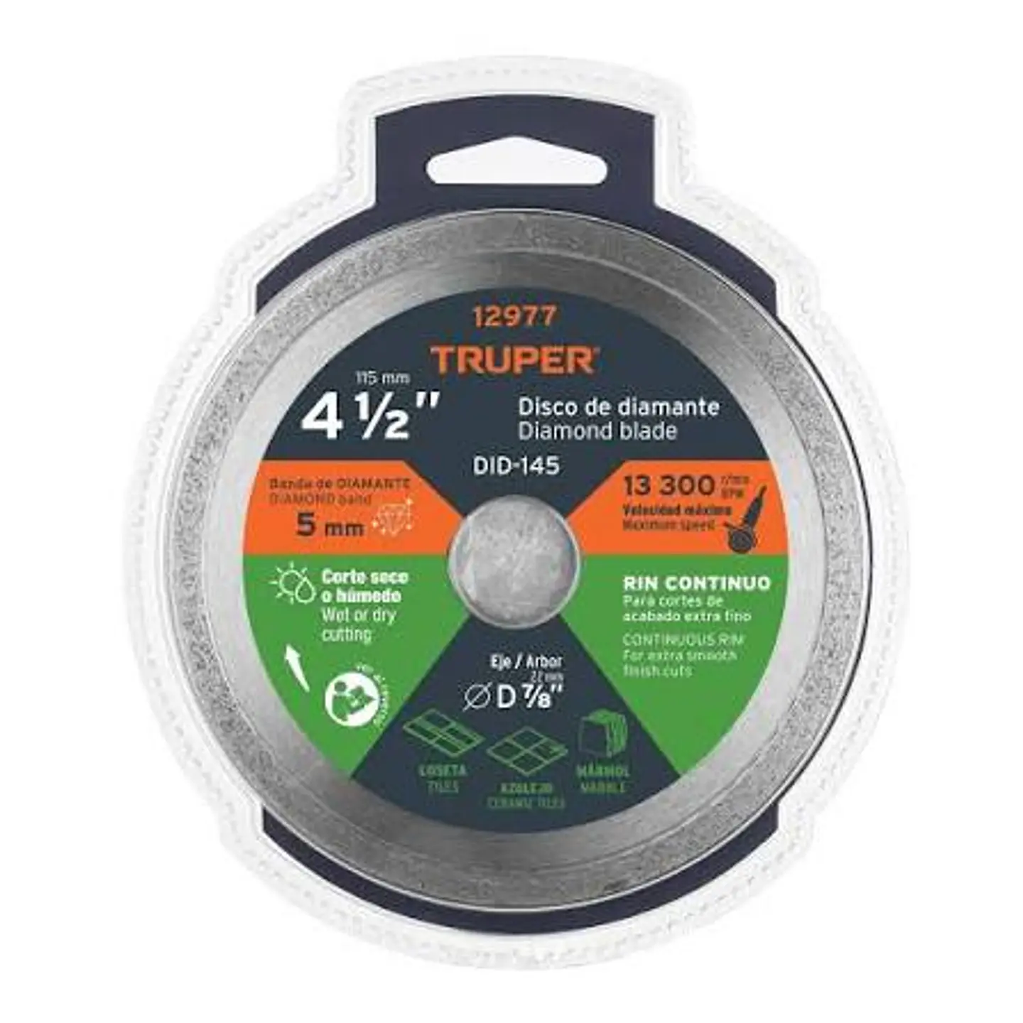 Disco Diamantado Continuo 4 1/2 DDT-1549C Truper 2