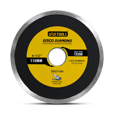 Disco Diamantado 4 1/2 Liso Humedo DDU115H Uyus