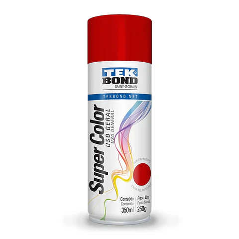 Pintura Spray Tekbond Uso Gral Rojo 300ML