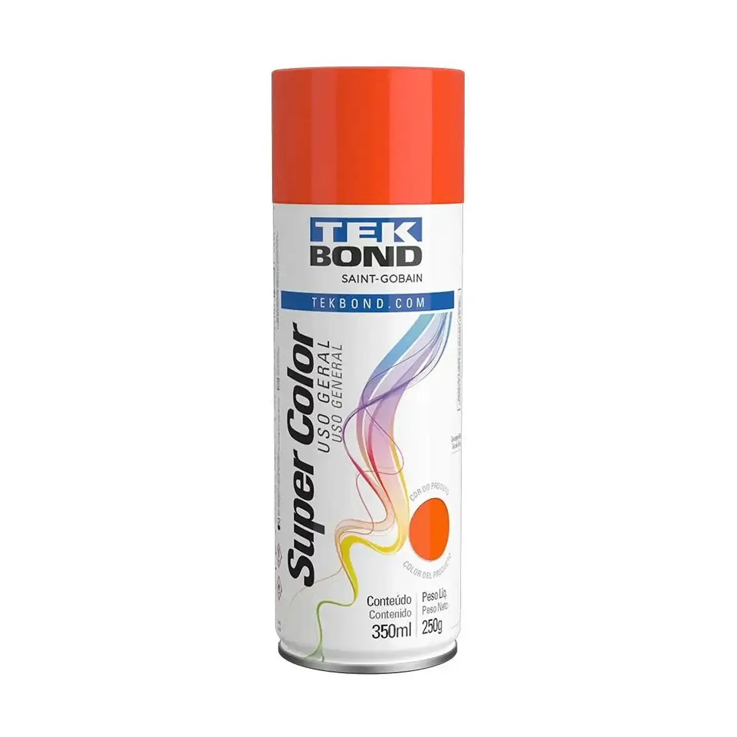 Pintura Spray Tekbond Uso Gral Naranja 350ML 2