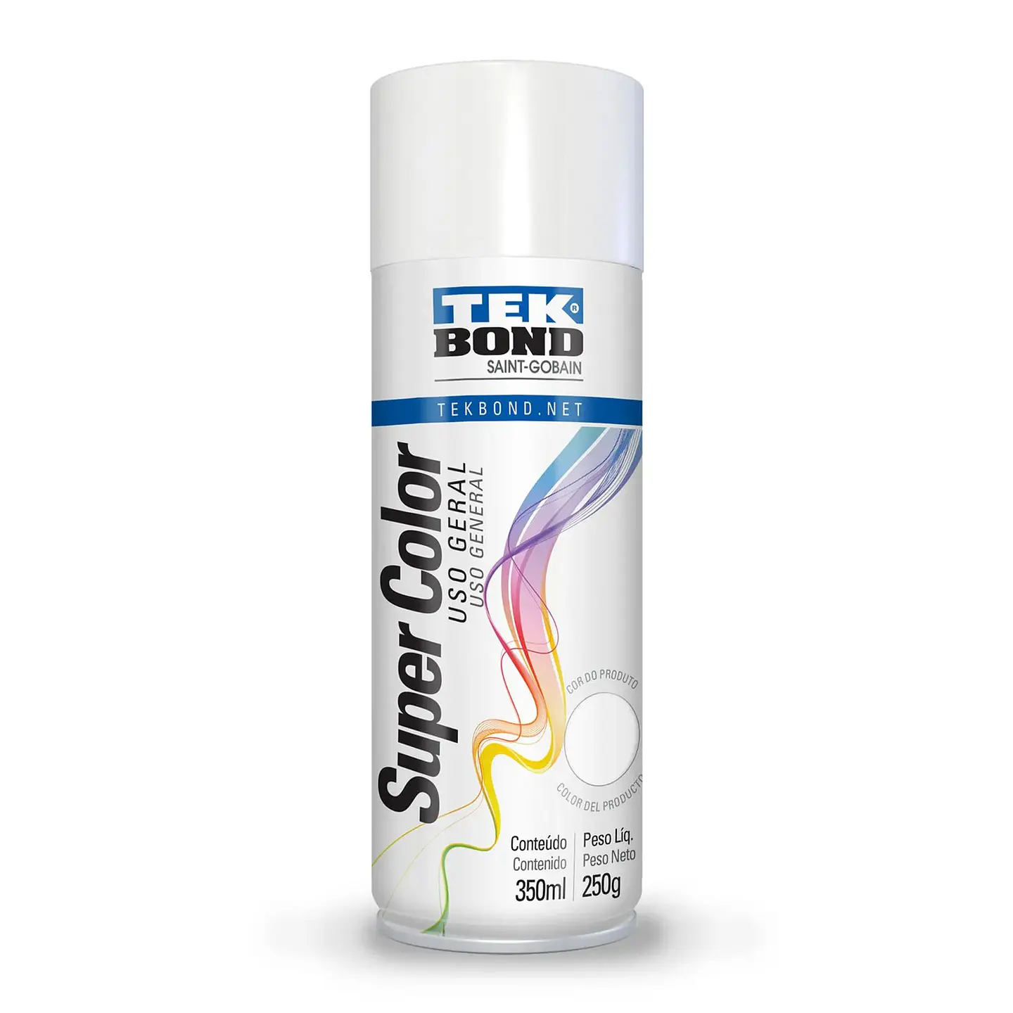 Pintura Spray Tekbond Uso Gral Blanco Brillante 350ML 2