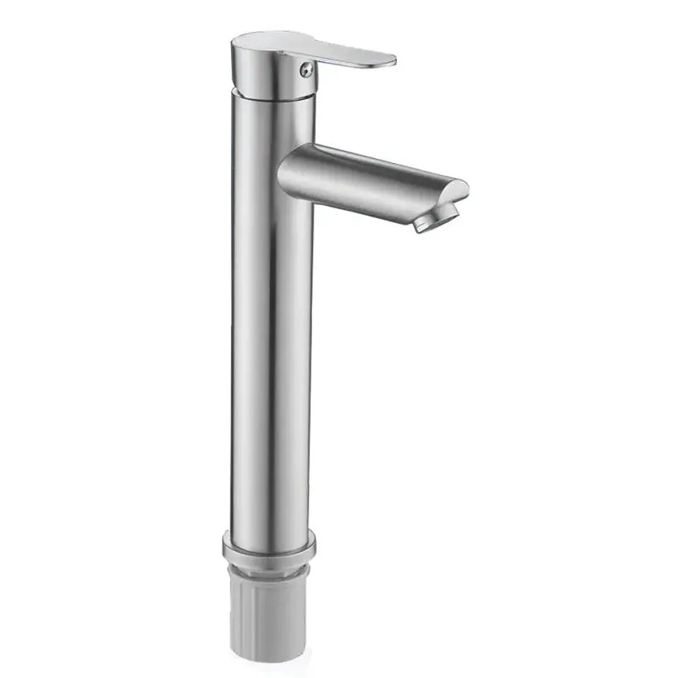 Monomando Lavatorio Alto Modern Inox Taumm 1