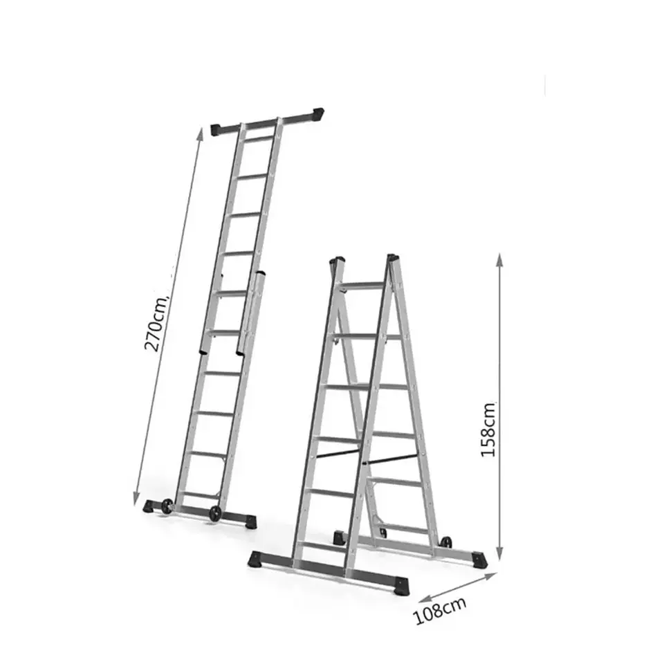 Escalera Articulada 6 Pasos Tipo Andamio TY-SL06 FSIMP 3