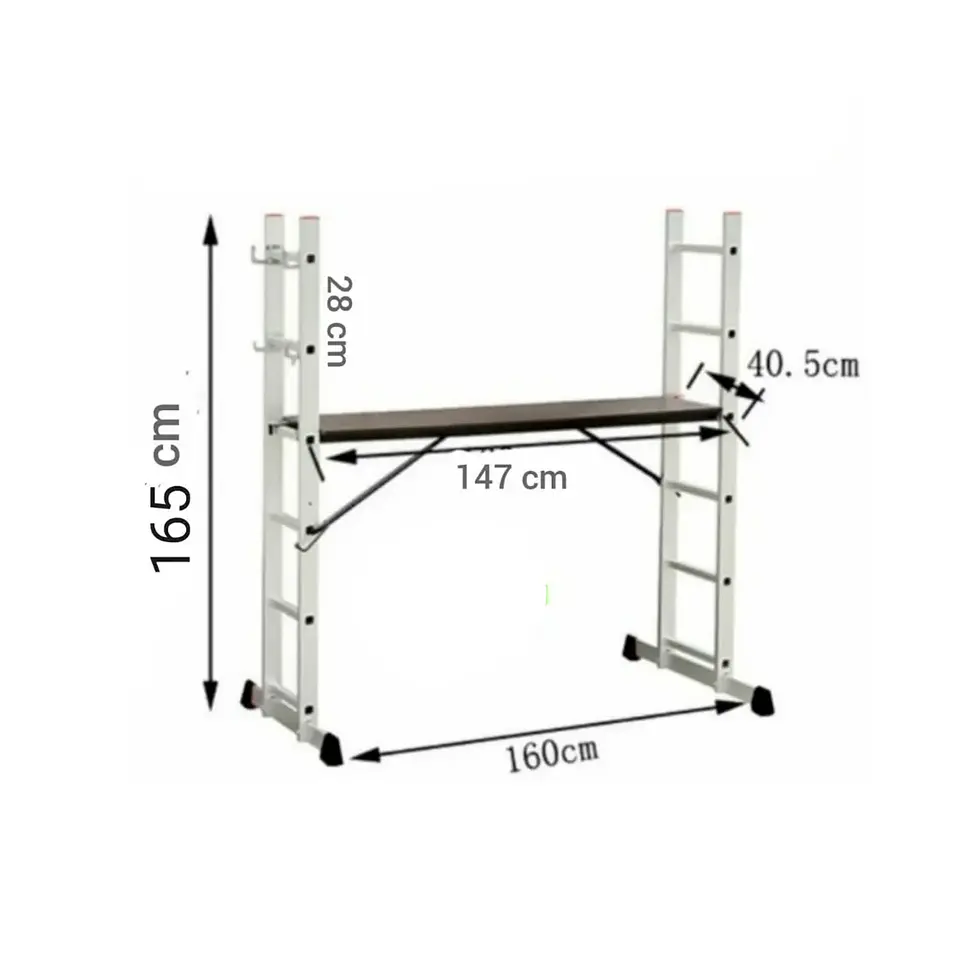 Escalera Articulada 6 Pasos Tipo Andamio TY-SL06 FSIMP 4