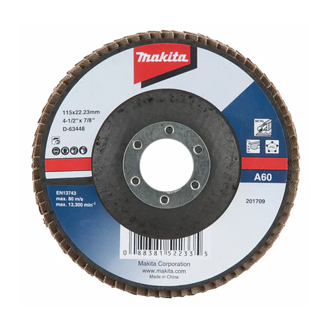 Disco Lija Flap P/Metal 115X22MM A60 D-63448 Makita