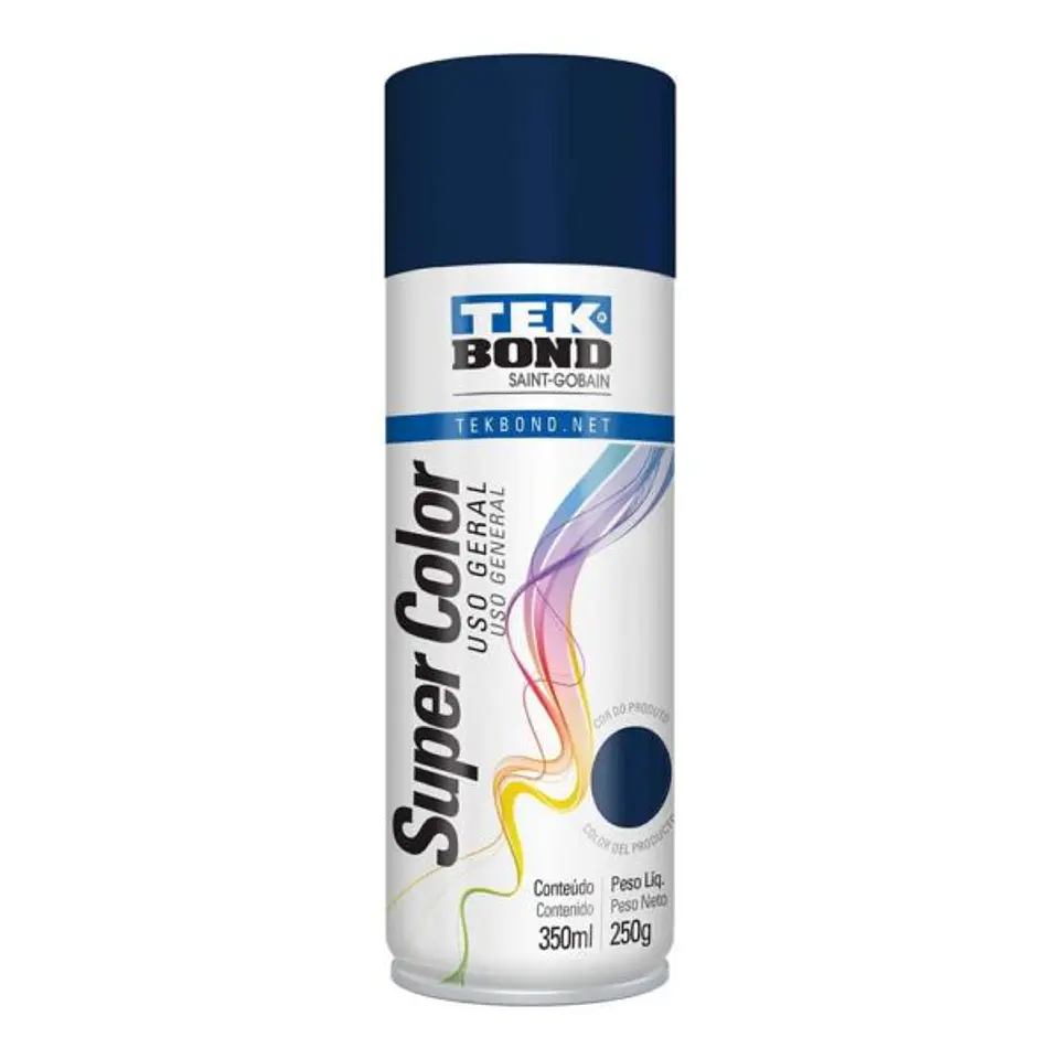 Pintura Spray Tekbond Uso Gral Azul Oscuro 350ML 1