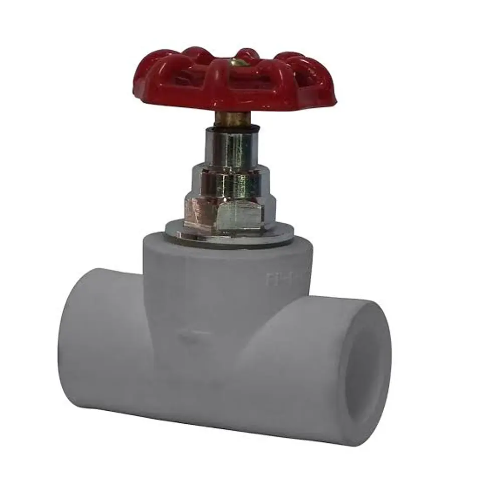 Llave De Paso PPR Metalica Manilla Roja 32MM 1