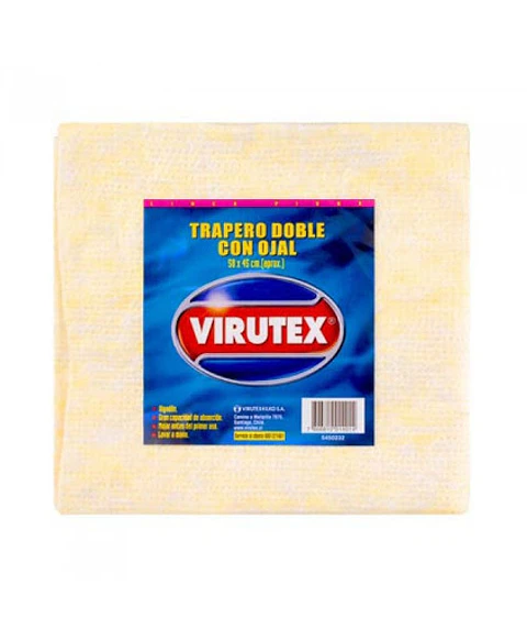 Trapero Algodon 50x50 Doble C/Ojal Virutex