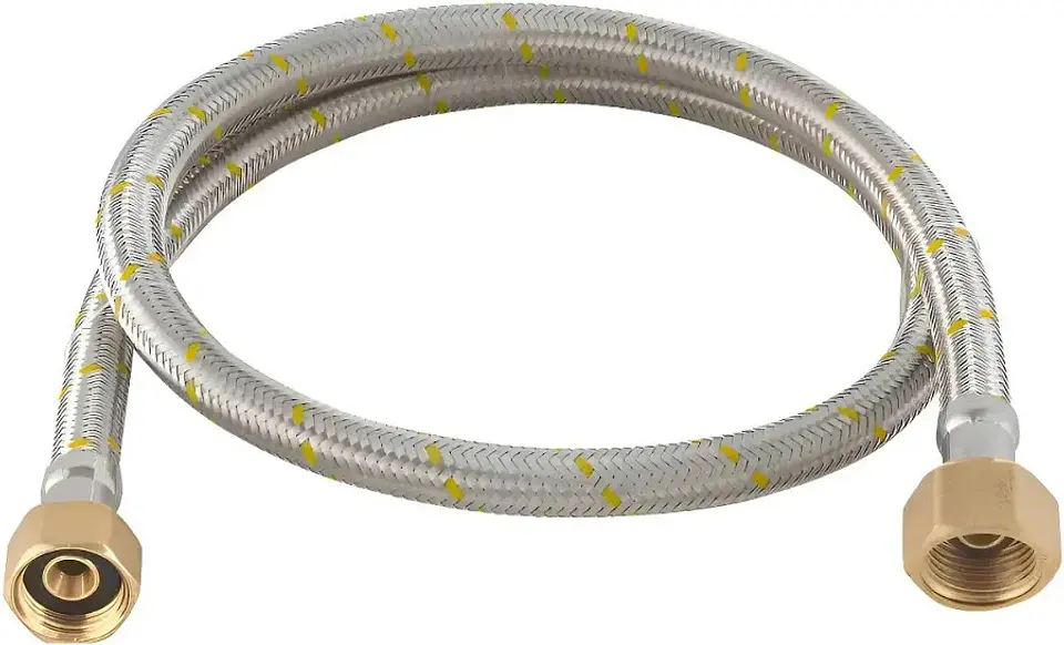 Flexible Gas HI HI 1/2X3/8 Hilo Izq 100CM Hoffens 1