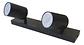 Foco Barra Sob. Doble GU-10 Negro P2 Megabright 3002435 - Miniatura 1