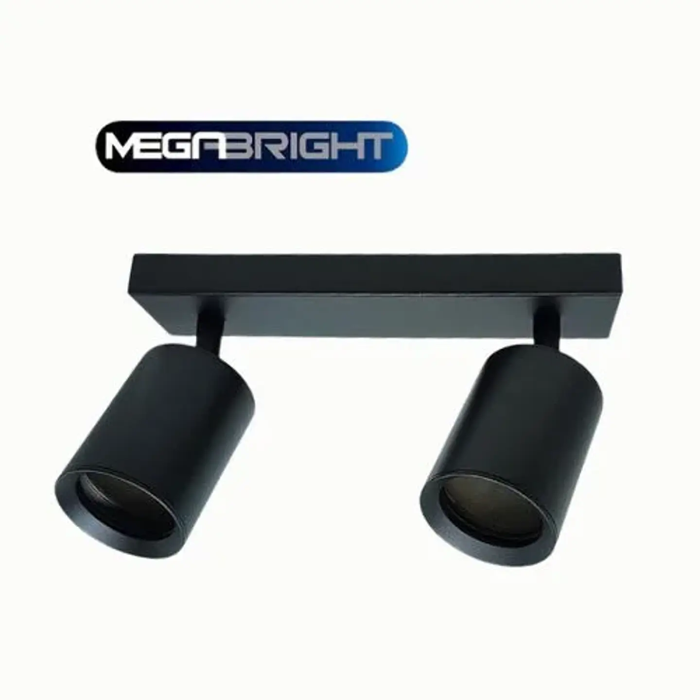 Foco Barra Sob. Doble GU-10 Negro P2 Megabright 3002435 2