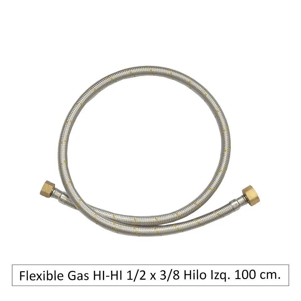 Flexible Gas HI HI 1/2X3/8 Izq 100CM Taumm 1