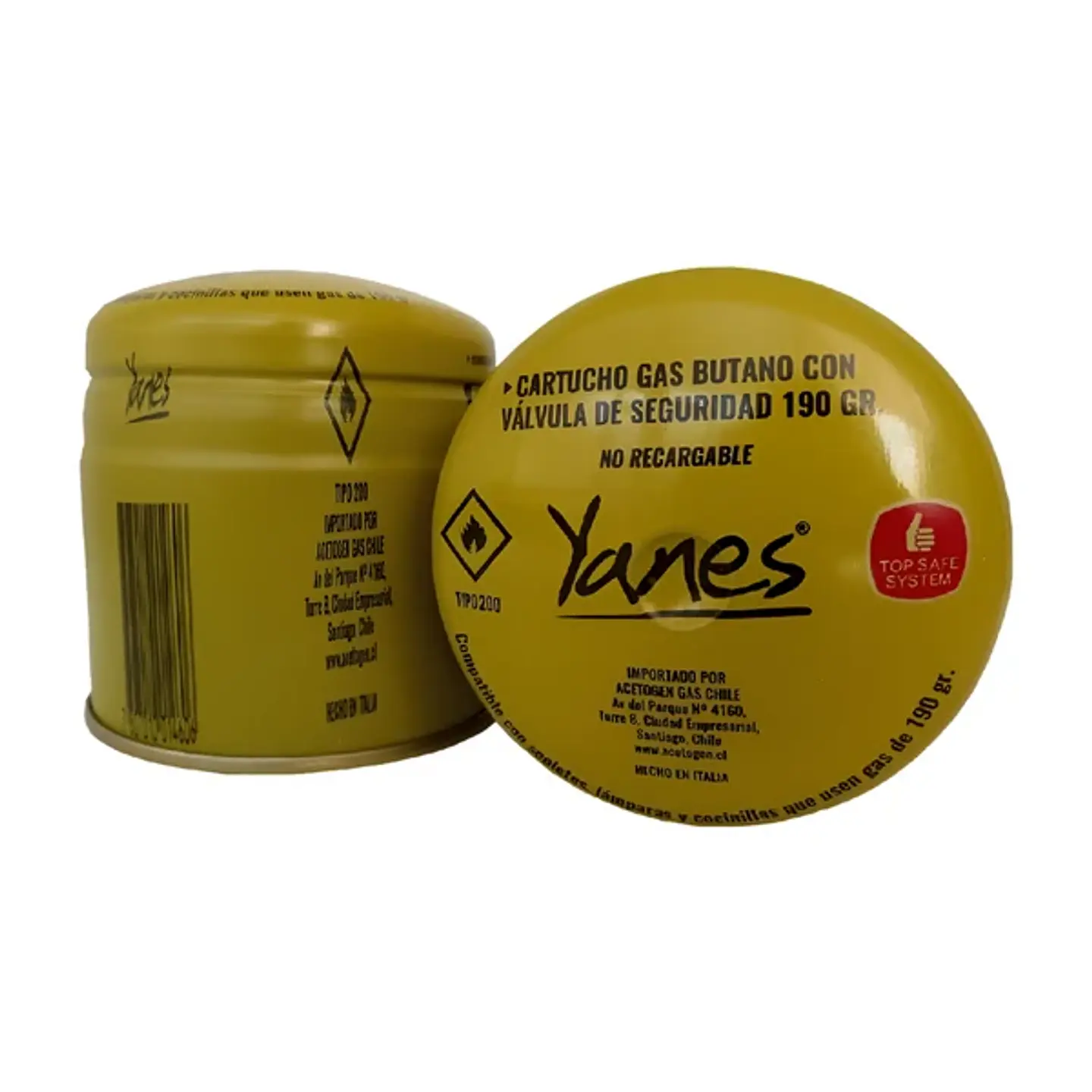 Gas Butano 190 GRS Yanes 1