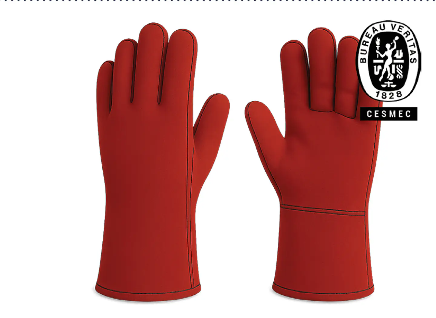 Guante Soldador Rojo Thick Kuppel PM0040 1