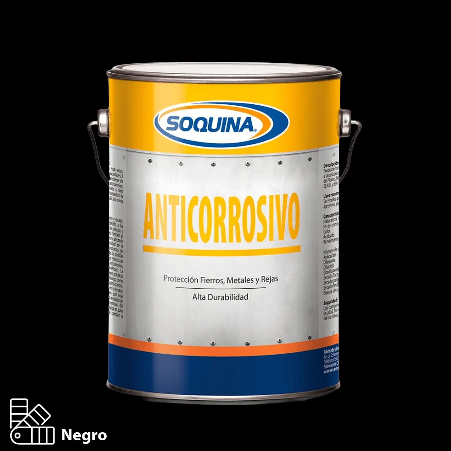 Anticorrosivo Soquina Negro GL 1