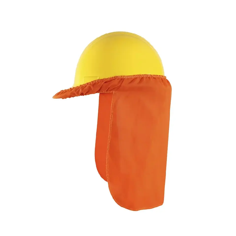 Gorro Cubre Nuca Para Casco Naranjo Fluor 1