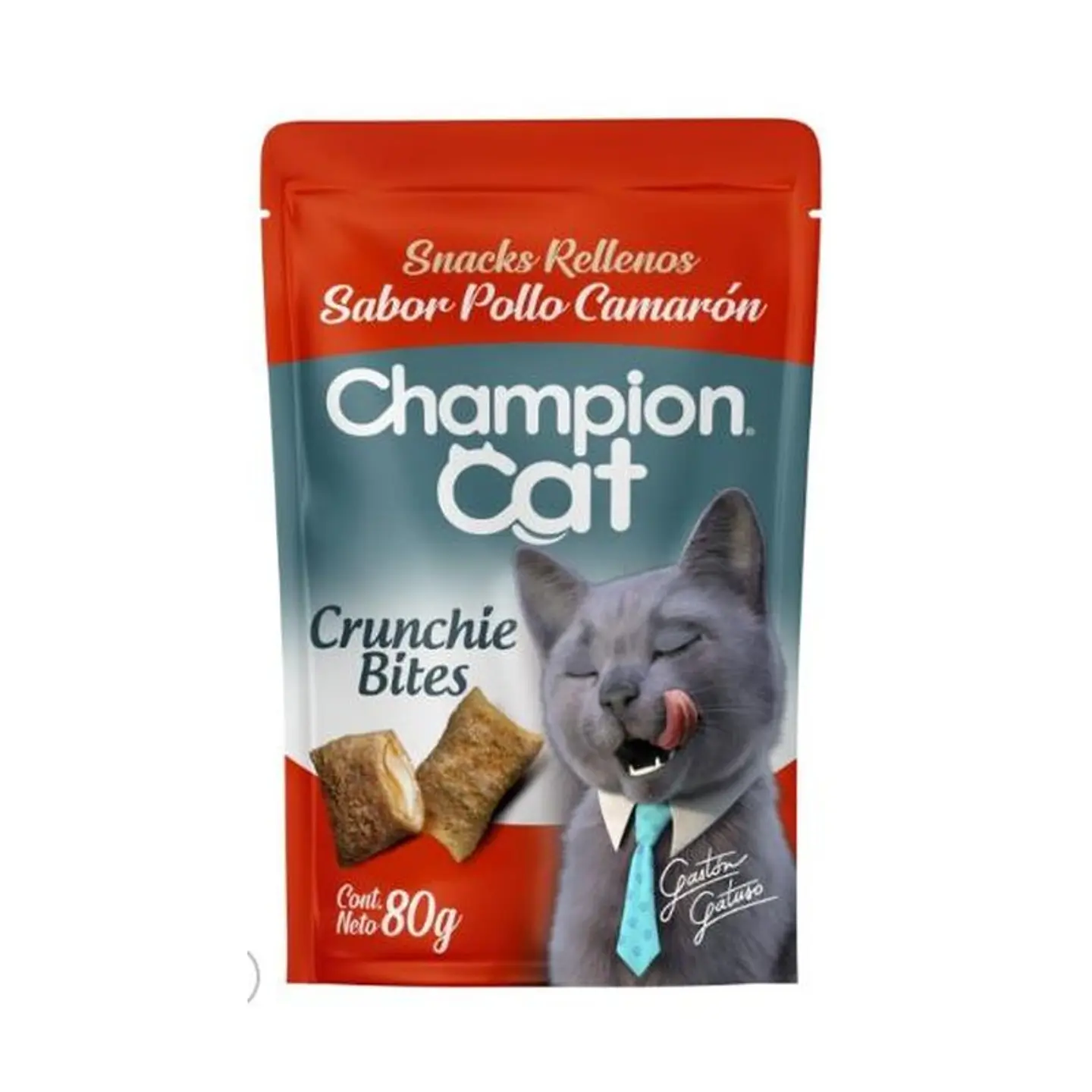 Alimento Champion Cat Crunchie Bites Pollo/Camarón 80GRS 1