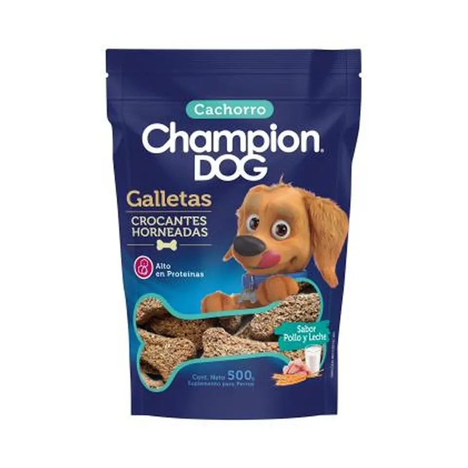 Alimento Galleta Champion Dog Cachorro Sobre 500GRS 1
